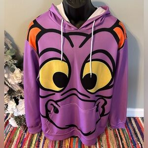 Figment All Over Print Hoodie Sweatshirt Disney Epcot 1982 Purple Large